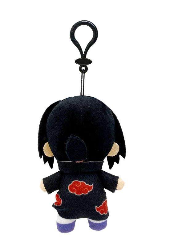 Naruto Itachi Uchiha 5" Plush Doll W/ Backpack Clip