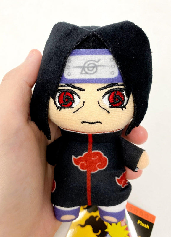 Naruto Itachi Uchiha 5" Plush Doll W/ Backpack Clip