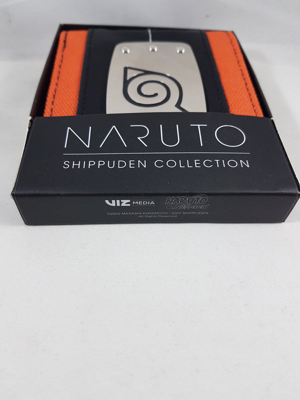 Naruto Leaf Village Metal Badge Bi-fold Wallet
