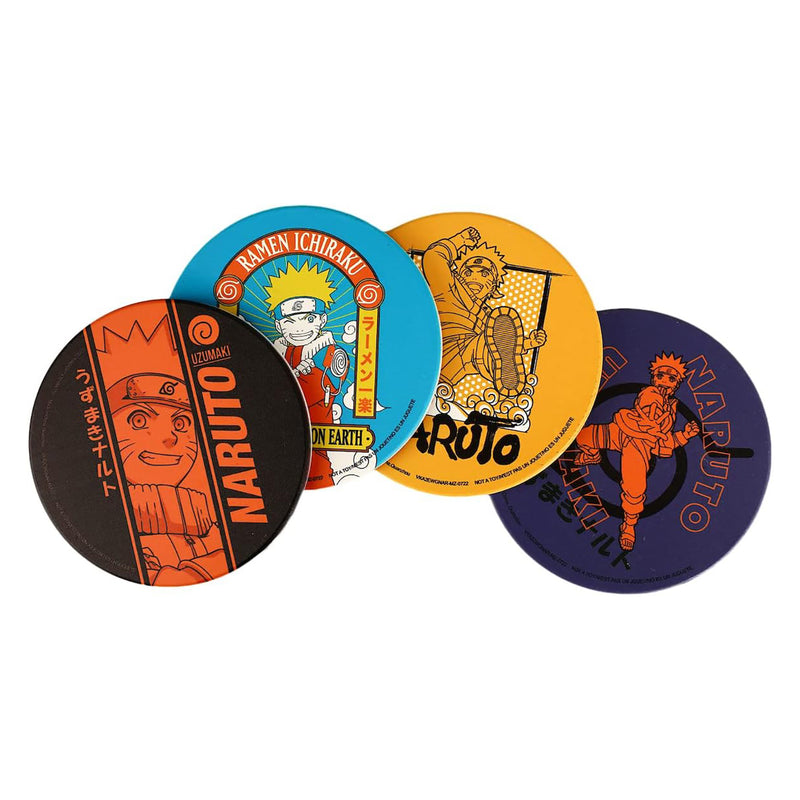 Naruto Uzumaki 4-Pack Ceramic Coaster Set