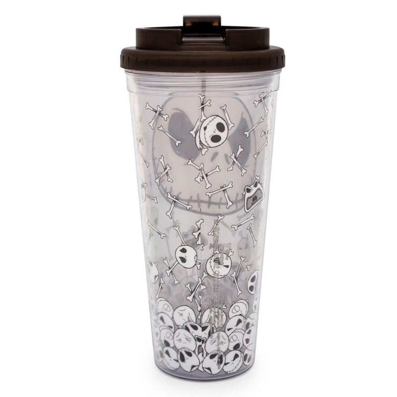 Nightmare Before Christmas Jack Skull Faces Travel Tumbler