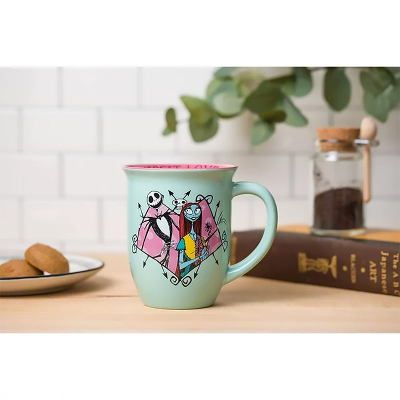 Nightmare Before Christmas Jack & Sally Misfit Love Mug 16 oz