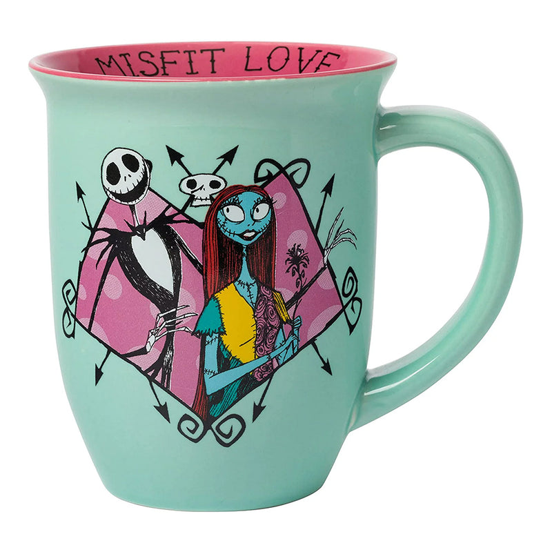 Nightmare Before Christmas Jack & Sally Misfit Love Mug 16 oz