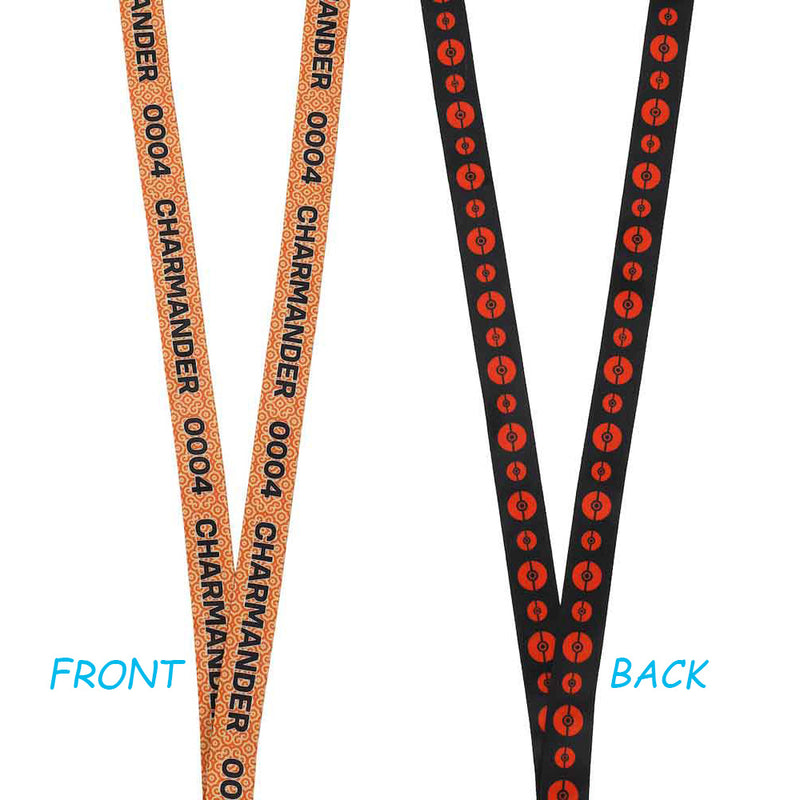 Pokemon Charmander Pokeball Lanyard With Charm