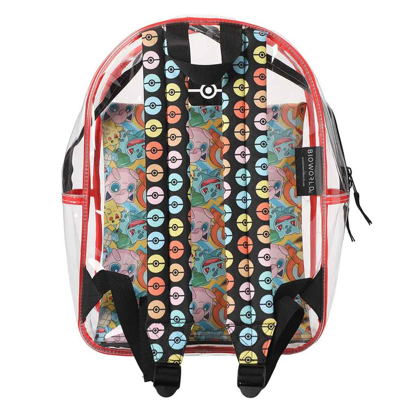 Pokemon Clear Backpack With Utility Case