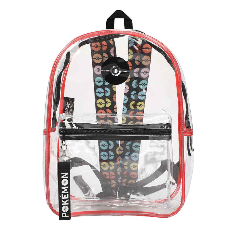 Pokemon Clear Backpack With Utility Case