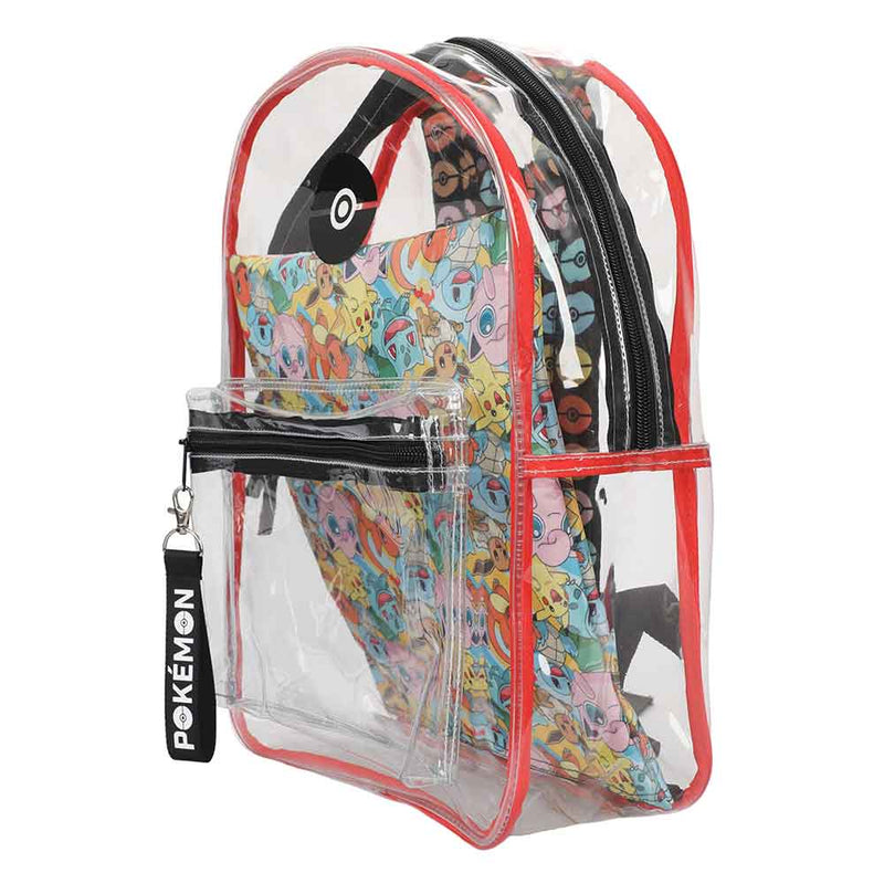 Pokemon Clear Backpack With Utility Case
