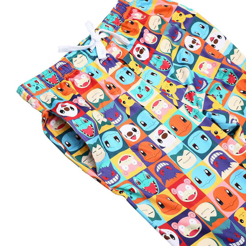 Pokemon Faces All Over Sleep Pajama Pants with Drawstring and Pockets