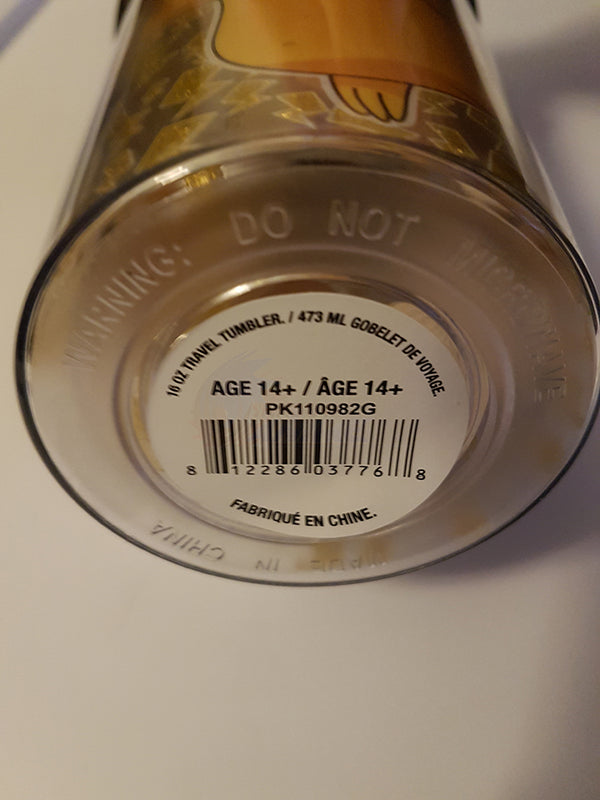 Pokemon Pikachu Lightning Bolts Travel Tumbler 16 oz