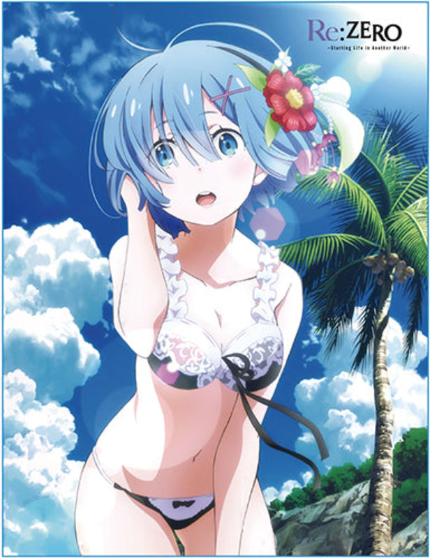 Re:Zero Rem Swimsuit Fleece Throw Blanket