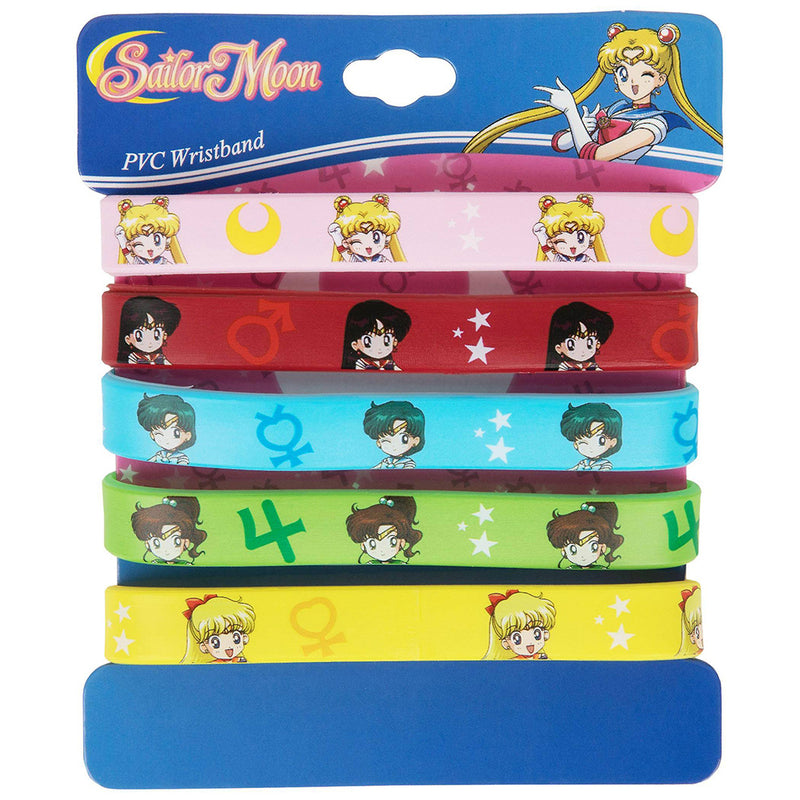 Sailor Moon PVC Wristband Set Of 5