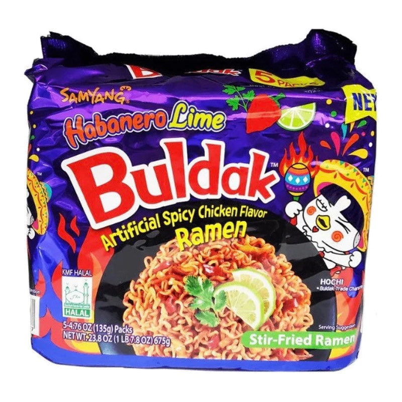 Samyang Habanero Lime Hot Chicken Flavor Korean Ramen Noodles