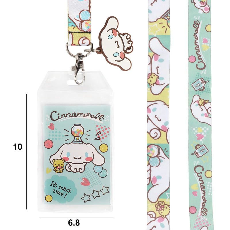Sanrio Cinnamaroll Snack Time Lanyard With Charm