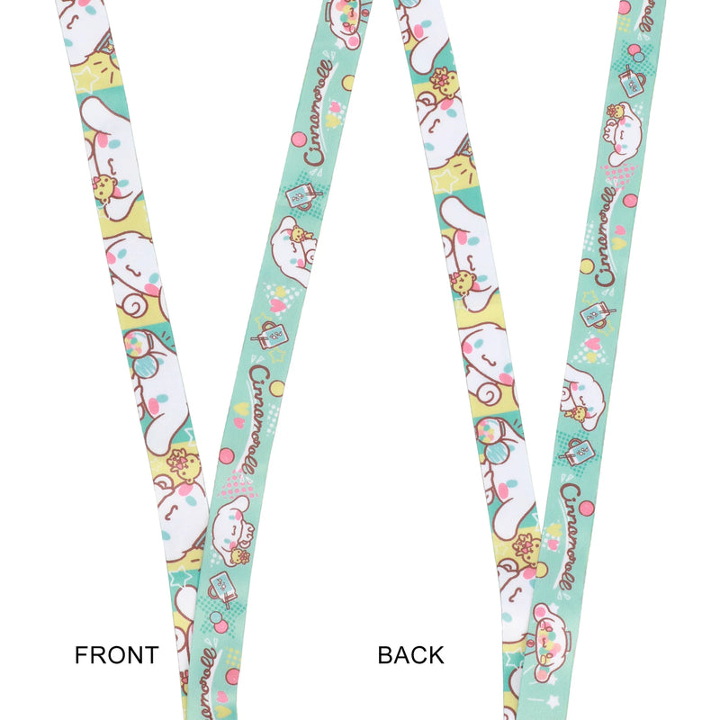 Sanrio Cinnamaroll Snack Time Lanyard With Charm
