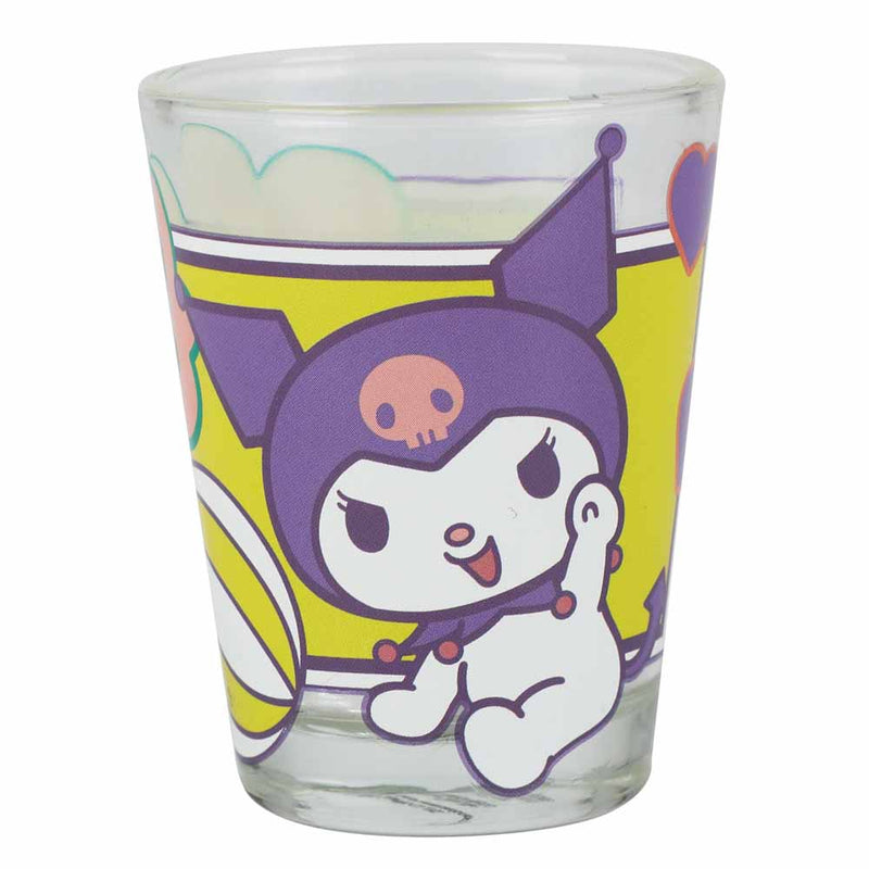 Sanrio Hello Kitty My Melody Kuromi & Cinnamoroll Shot Glass 4-Pack