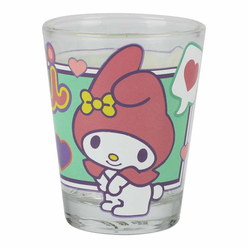 Sanrio Hello Kitty My Melody Kuromi & Cinnamoroll Shot Glass 4-Pack