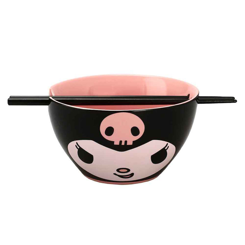 Sanrio Kuromi Ceramic Ramen Bowl With Chopsticks