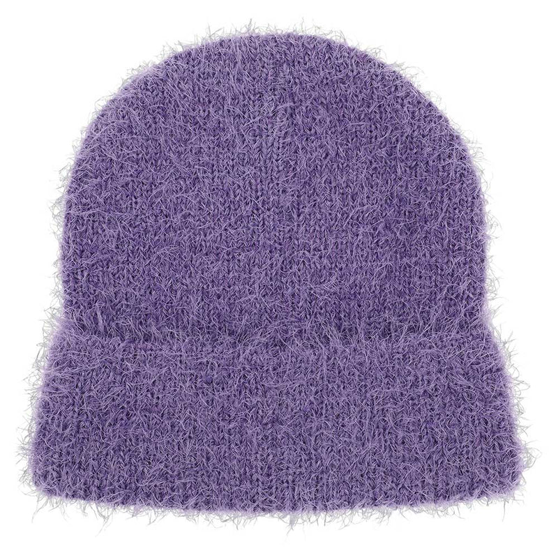Sanrio Kuromi Fuzzy Purple Beanie Hat