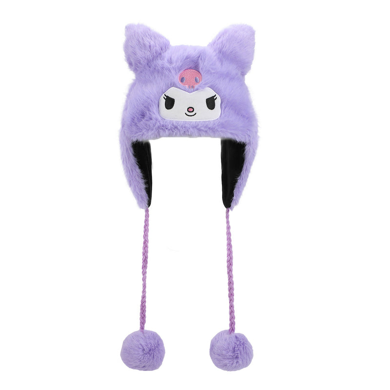 Sanrio Kuromi Plush Laplander Beanie Hat