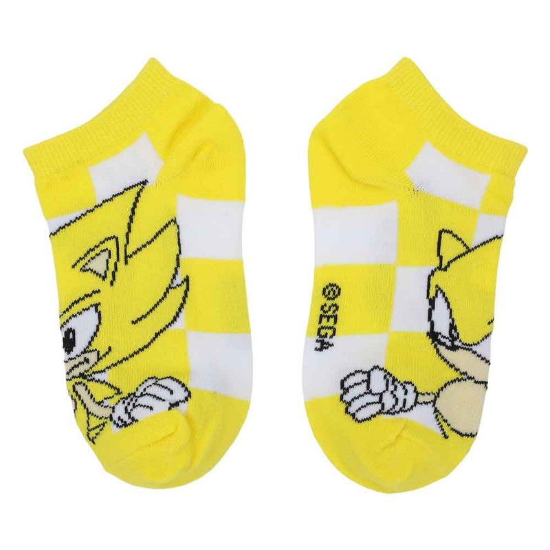 Sonic the Hedgehog Characters Youth 6 Pack Ankle Socks
