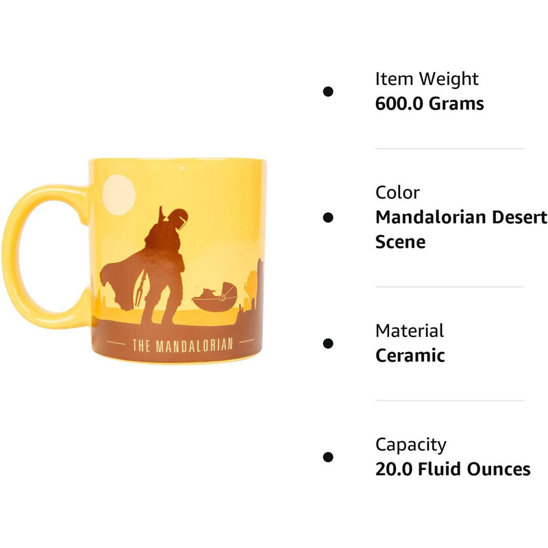 Star Wars Mandalorian Desert Scene Ceramic Mug 20 oz