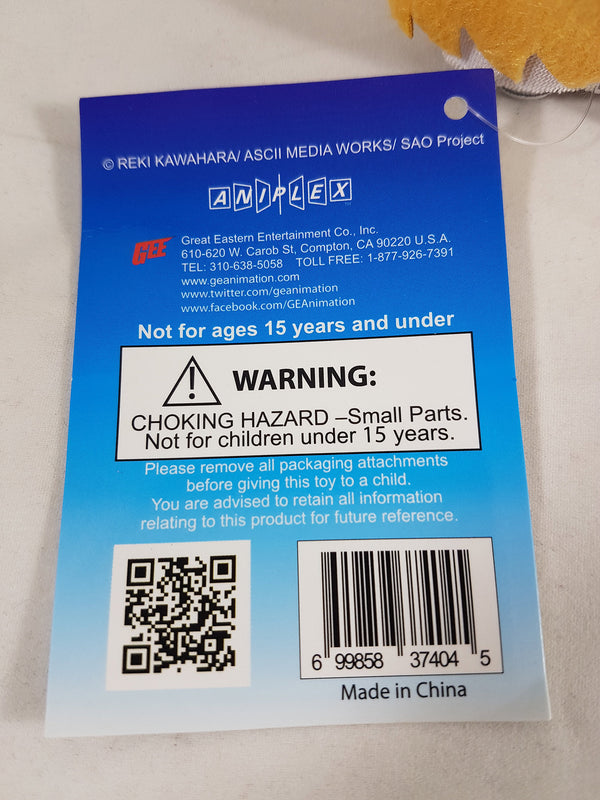 Sword Art Online Asuna 5" Plush Doll W/ Backpack Clip