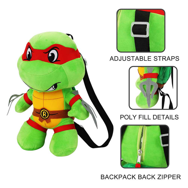 Teenage Mutant Ninja Turtles Raphael Plush Backpack