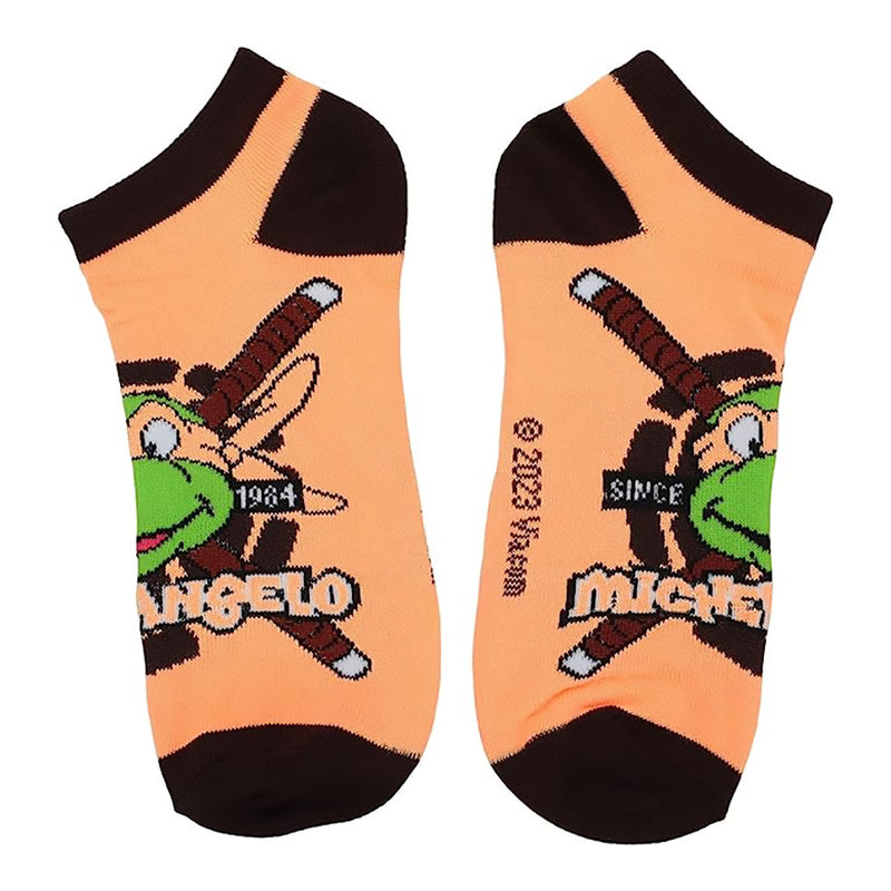 Teenage Mutant Ninja Turtles Retro Ankle Socks 5-Pack Set