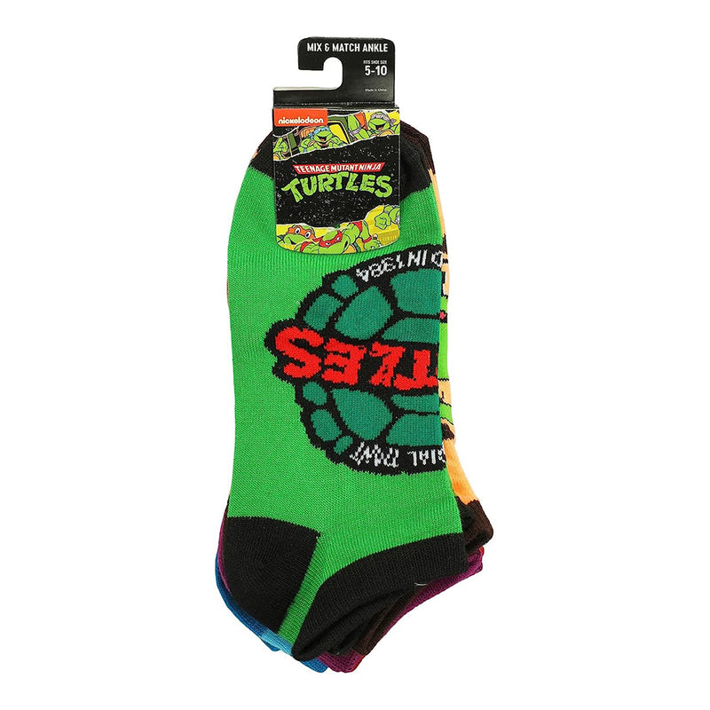 Teenage Mutant Ninja Turtles Retro Ankle Socks 5-Pack Set