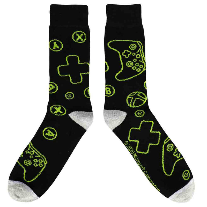 Xbox Logo & Buttons Crew Socks 3-Pair Set