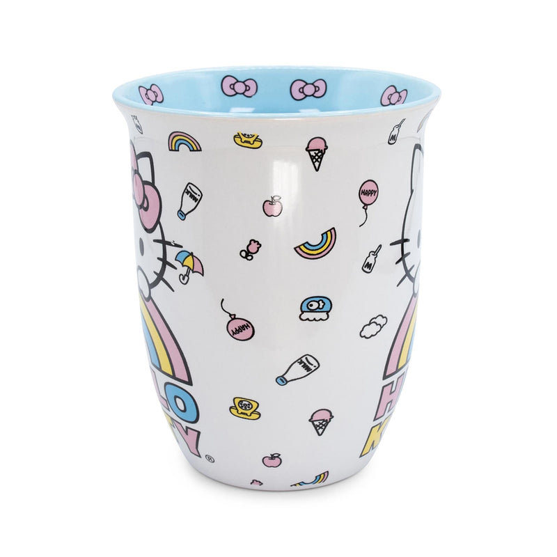 Hello Kitty Pastel Rainbow Ceramic Mug 16 oz