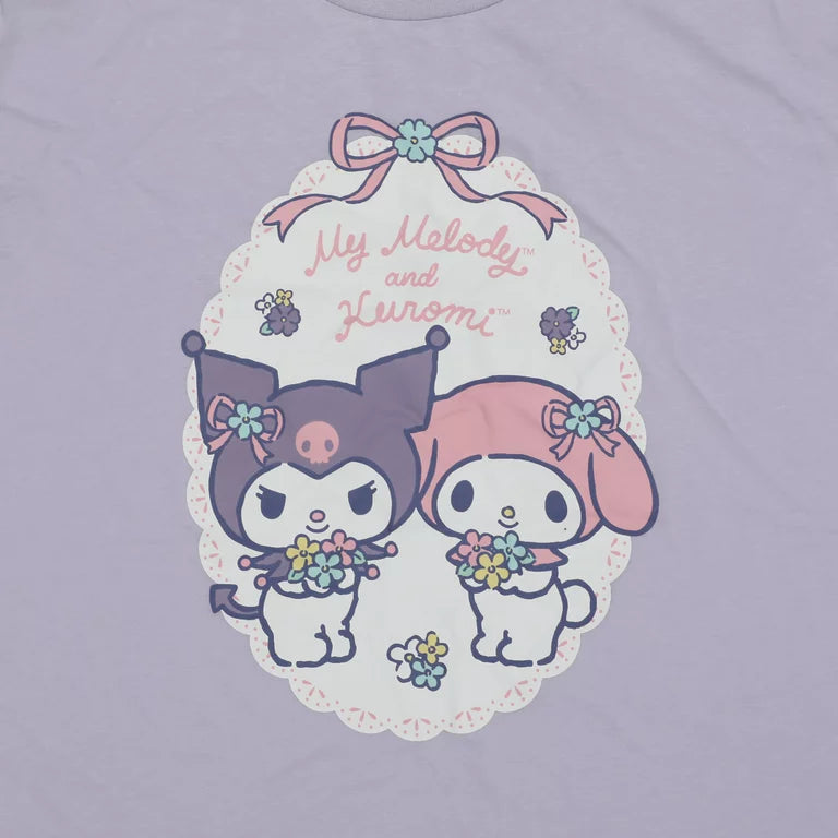 Kuromi & My Melody Women's Lavender Sleepwear Set