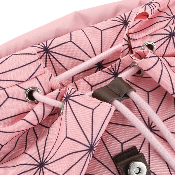 Demon Slayer Nezuko Pink Backpack – Official Inspired with Bamboo Gag Design