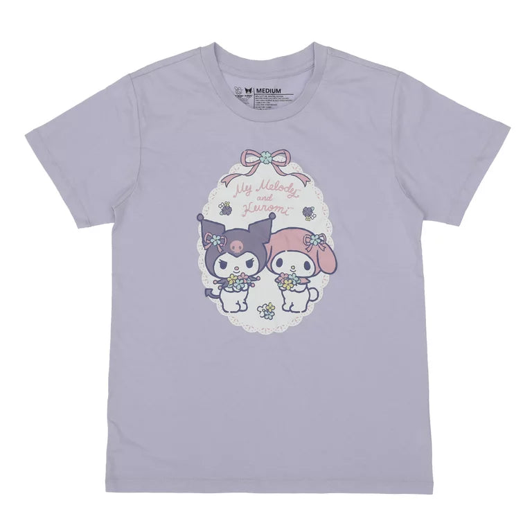 Kuromi & My Melody Women's Lavender Sleepwear Set