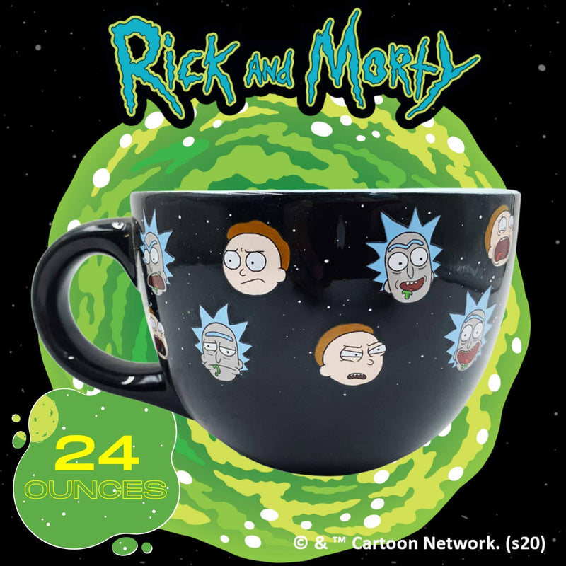 Rick and Morty Large Ceramic Soup Bowl Mug 24 oz