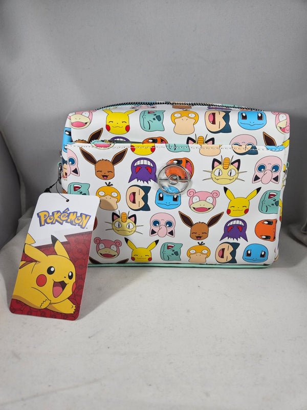Pokemon Faces All Over Crossbody Satchel Bag
