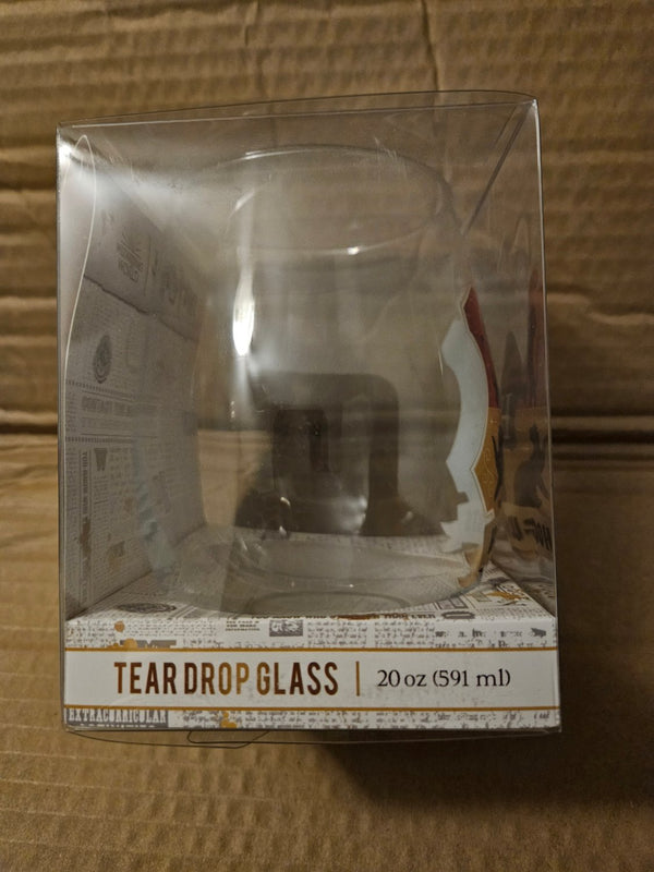 Harry Potter Hogwarts Crest Animals Tear Drop Wine Glass 20 oz