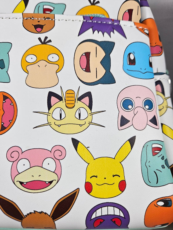 Pokemon Faces All Over Crossbody Satchel Bag
