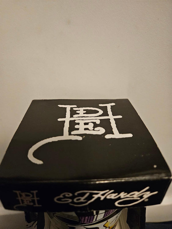 Ed Hardy Skull Hat Gamble Pint Glass 16 oz