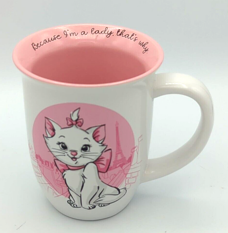 Disney Aristocats Marie Lady Paris Wide Rim Mug 16oz