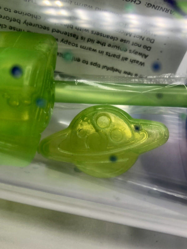 Rick and Morty Tumbler With Spaceship Ice Cubes