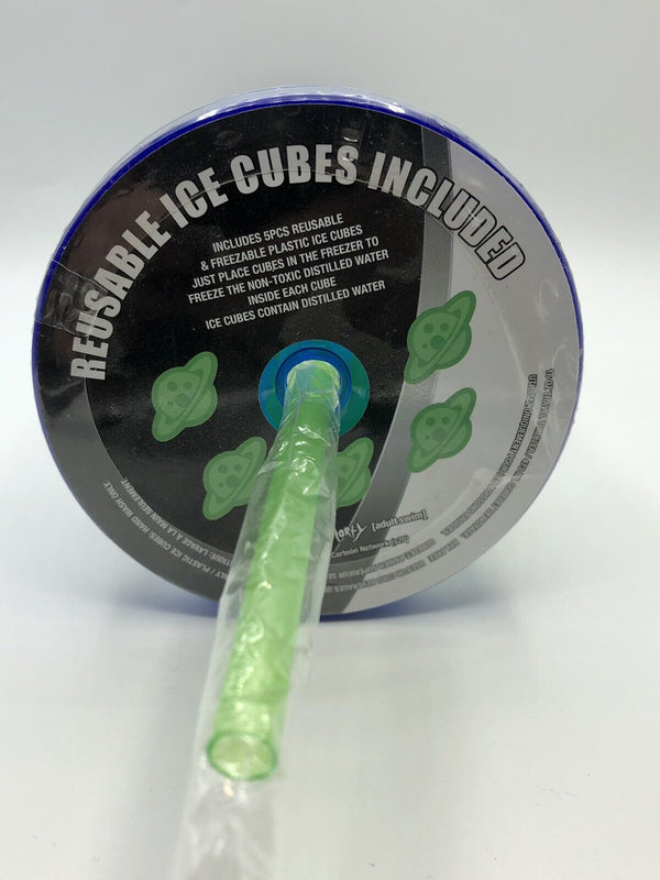 Rick and Morty Tumbler With Spaceship Ice Cubes