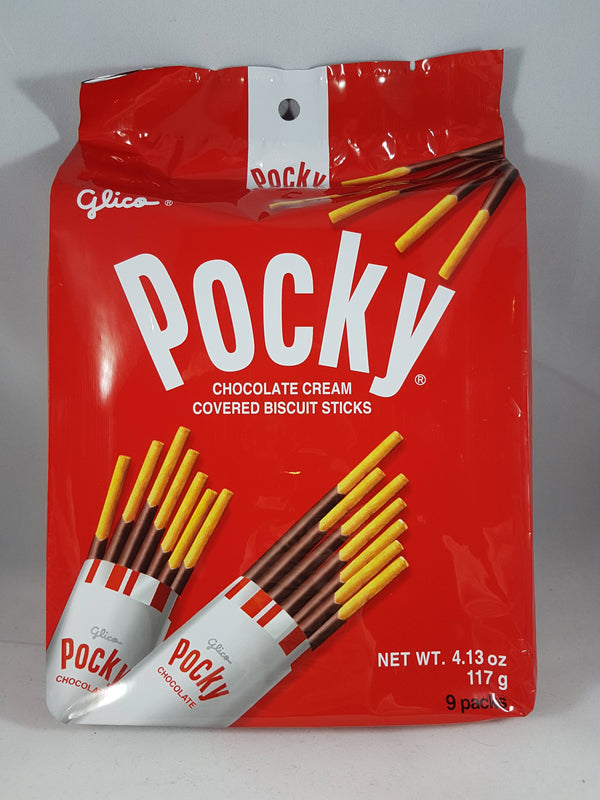 Chocolate Pocky Family Pack 3.95 oz (9 Pack)