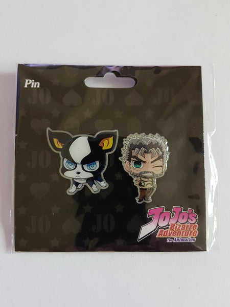 Jojo's Bizarre Adventure Iggy and Joseph Pins