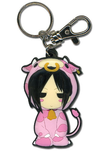 Black Butler Sebastian Cow Keychain