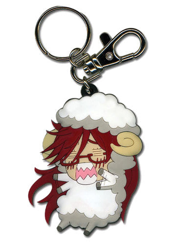 Black Butler Grell Sheep Keychain
