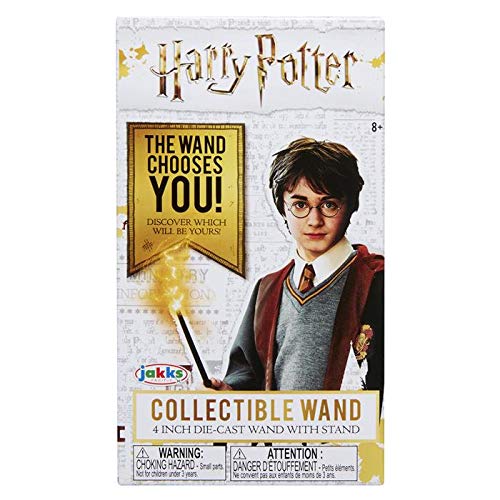 Jakks Harry Potter Collectible 4” Die-Cast Mini Wand W/ Stand - 1 Random Blind Box