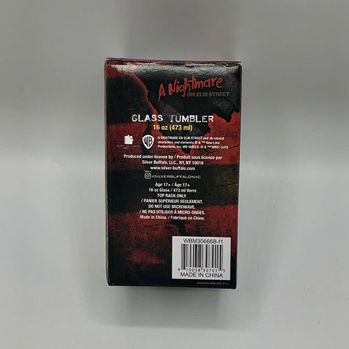 A Nightmare On Elm Street Freddy Krueger Pint Glass 16 oz
