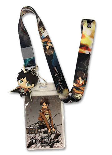 Attack On Titan Eren Lanyard W/ Charm