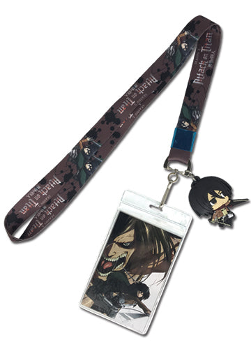 Attack On Titan Mikasa Lanyard With Charm
